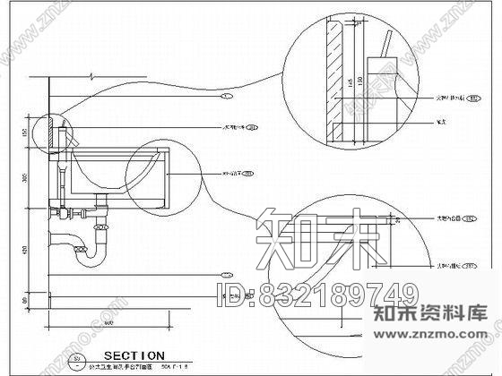 图块/节点盥洗室详图施工图下载【ID:832189749】