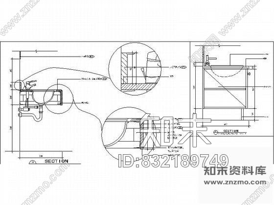 图块/节点盥洗室详图施工图下载【ID:832189749】