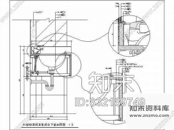 图块/节点盥洗室详图施工图下载【ID:832189749】