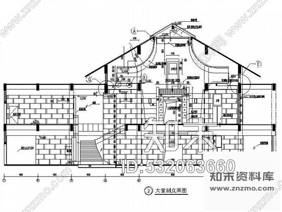福建某宾馆大堂设计图cad施工图下载【ID:532063660】