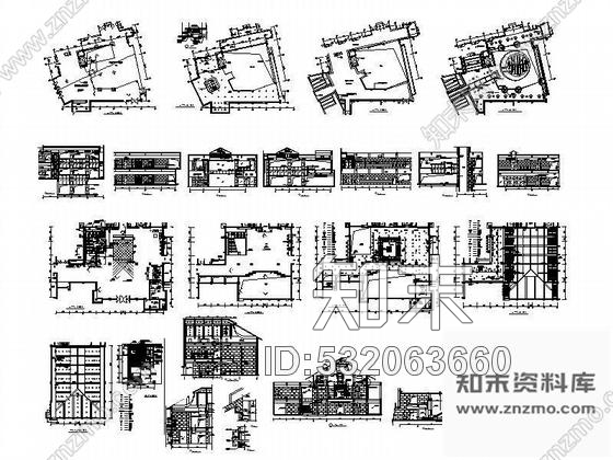福建某宾馆大堂设计图cad施工图下载【ID:532063660】