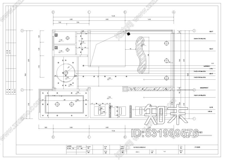 毕兹卡西餐咖啡厅室内装修设计施工图纸施工图下载【ID:531999576】