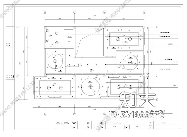 毕兹卡西餐咖啡厅室内装修设计施工图纸施工图下载【ID:531999576】