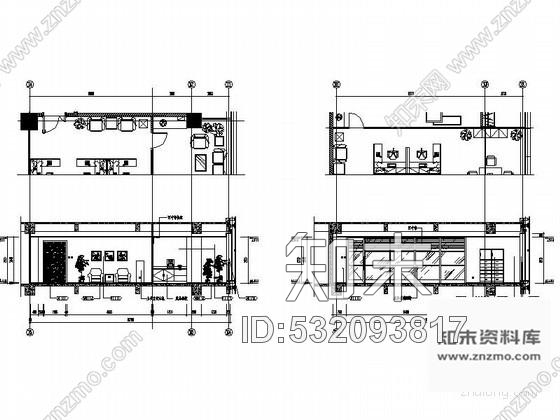 施工图110㎡综合部办公室装修图cad施工图下载【ID:532093817】