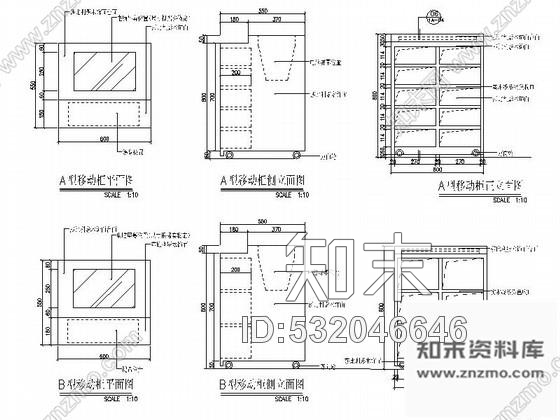 施工图酒店大堂气派服务台装修图cad施工图下载【ID:532046646】