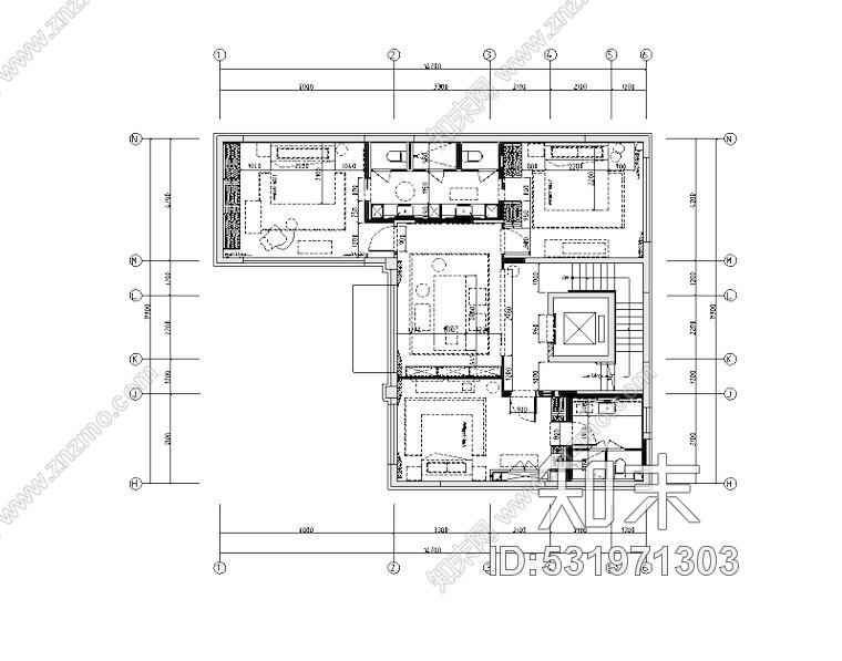 北京鲁能集团优山美地D区40别墅样板间设计施工图附效果图+方案汇报册+物料规范书+机电图纸+设计规范cad施工图下载【ID:531971303】