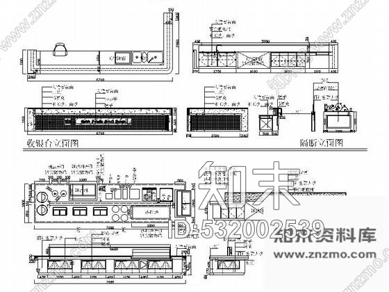 施工图贵族式牛排馆室内装修图cad施工图下载【ID:532002539】