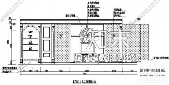 酒店ktv包厢装修图cad施工图下载【ID:632122052】