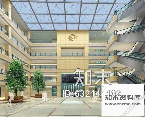 施工图山东某人民医院室内装修图含效果cad施工图下载【ID:632141102】