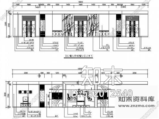 施工图某酒店风味餐厅装饰图含效果cad施工图下载【ID:532012540】