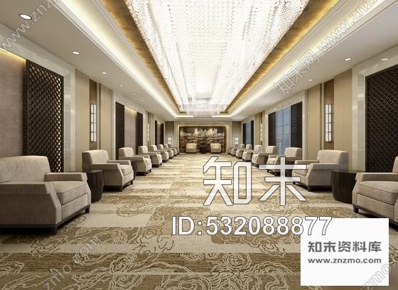 施工图山东现代企业集团写字楼CAD装修施工图含效果施工图下载【ID:532088877】