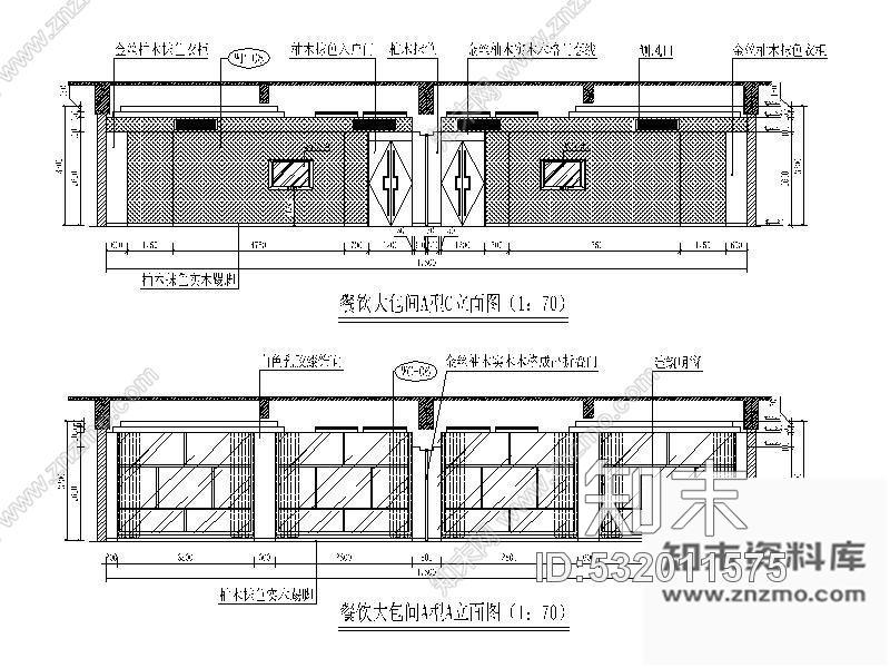 施工图某餐厅装修施工图cad施工图下载【ID:532011575】