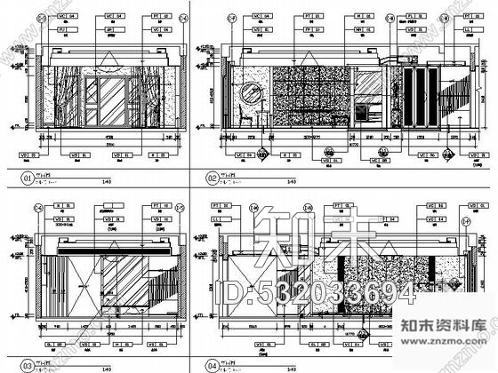 施工图江苏国内一流中式风情五星级会议酒店客房装修施工图含效果cad施工图下载【ID:532033694】