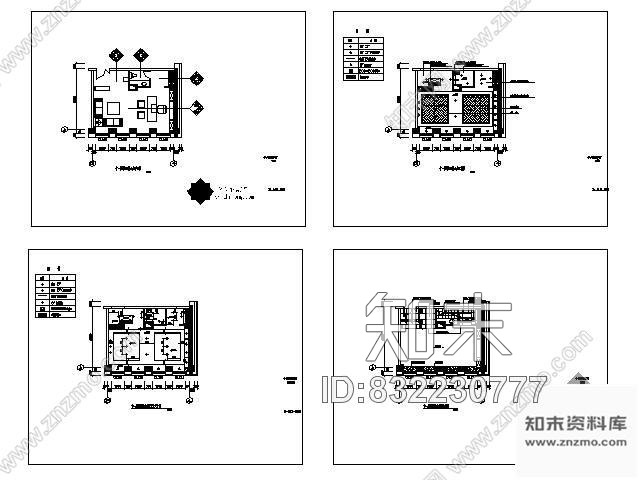图块/节点总经理办公室装修平面cad施工图下载【ID:832230777】