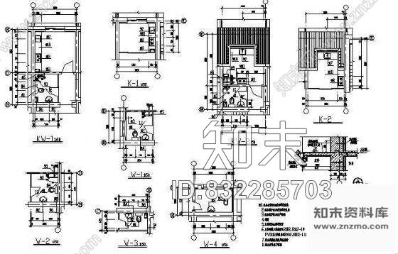 建筑装饰节点cad施工图下载【ID:832285703】
