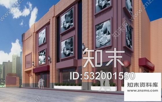 施工图广州英国品牌时尚连锁咖啡厅室内装修图含效果施工图下载【ID:532001590】