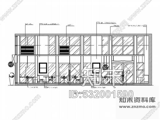 施工图广州英国品牌时尚连锁咖啡厅室内装修图含效果施工图下载【ID:532001590】