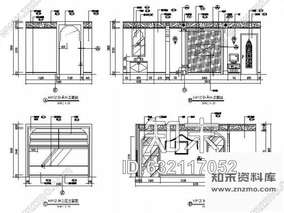 施工图酒店桑拿SPA室装修施工图cad施工图下载【ID:632117052】