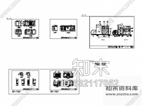 施工图酒店桑拿SPA室装修施工图cad施工图下载【ID:632117052】