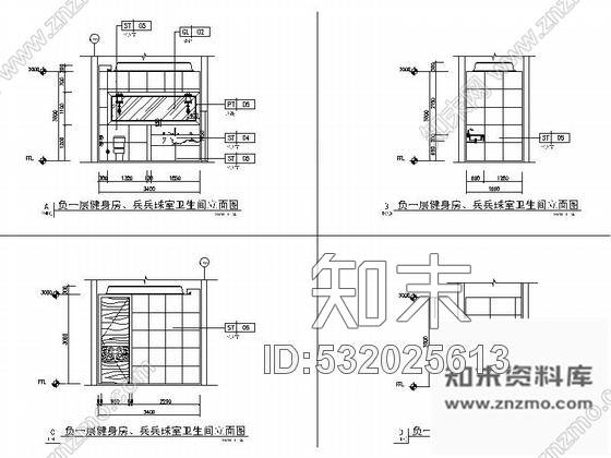 施工图东莞商务酒店高档健身房及影音室室内装修施工图cad施工图下载【ID:532025613】