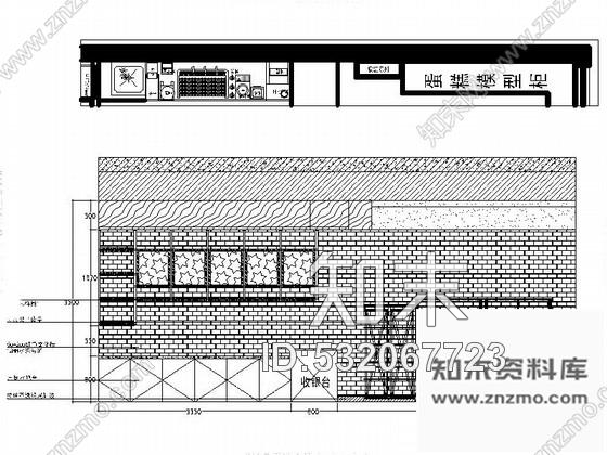 施工图精品著名时尚现代风格蛋糕烘焙店室内装修施工图含效果施工图下载【ID:532067723】