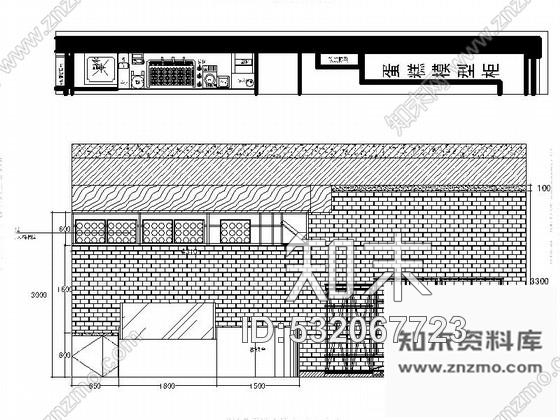 施工图精品著名时尚现代风格蛋糕烘焙店室内装修施工图含效果施工图下载【ID:532067723】