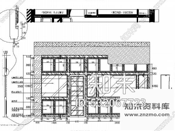 施工图精品著名时尚现代风格蛋糕烘焙店室内装修施工图含效果施工图下载【ID:532067723】