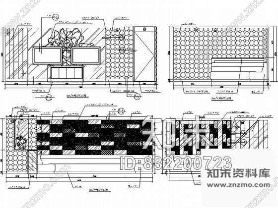 图块/节点立体造型KTV大包厢立面图cad施工图下载【ID:832200723】
