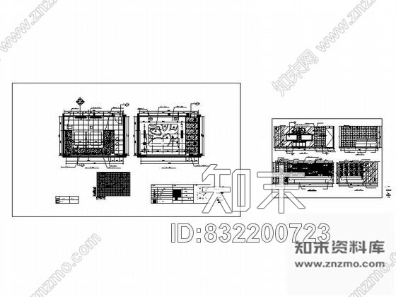 图块/节点立体造型KTV大包厢立面图cad施工图下载【ID:832200723】