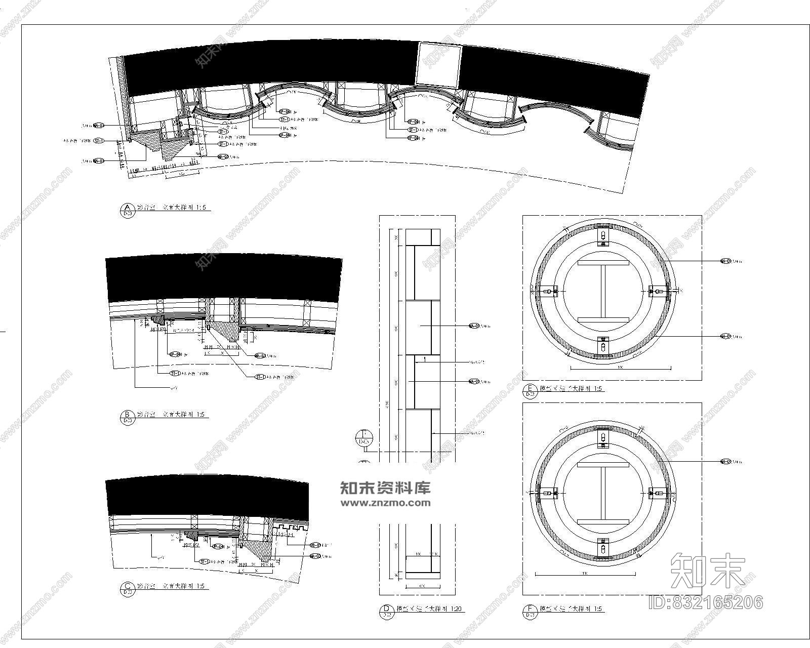 梁志天--大连海洋公园售楼处全套cad施工图cad施工图下载【ID:832165206】