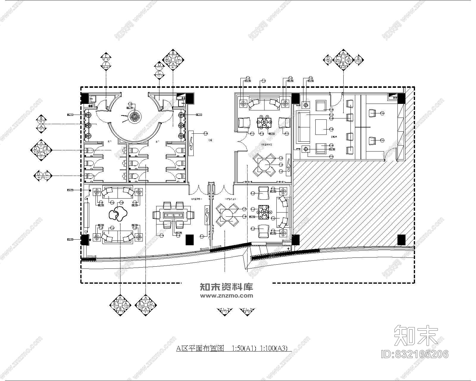 梁志天--大连海洋公园售楼处全套cad施工图cad施工图下载【ID:832165206】