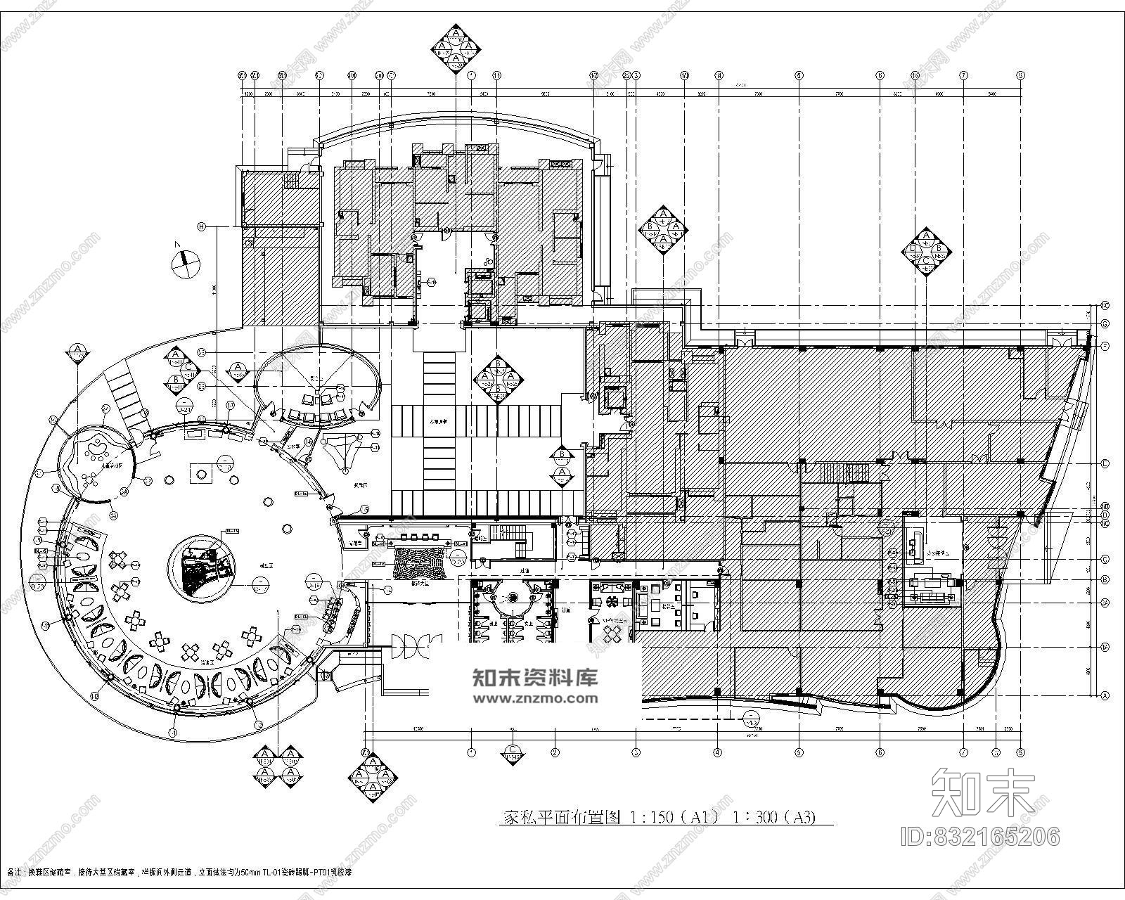 梁志天--大连海洋公园售楼处全套cad施工图cad施工图下载【ID:832165206】