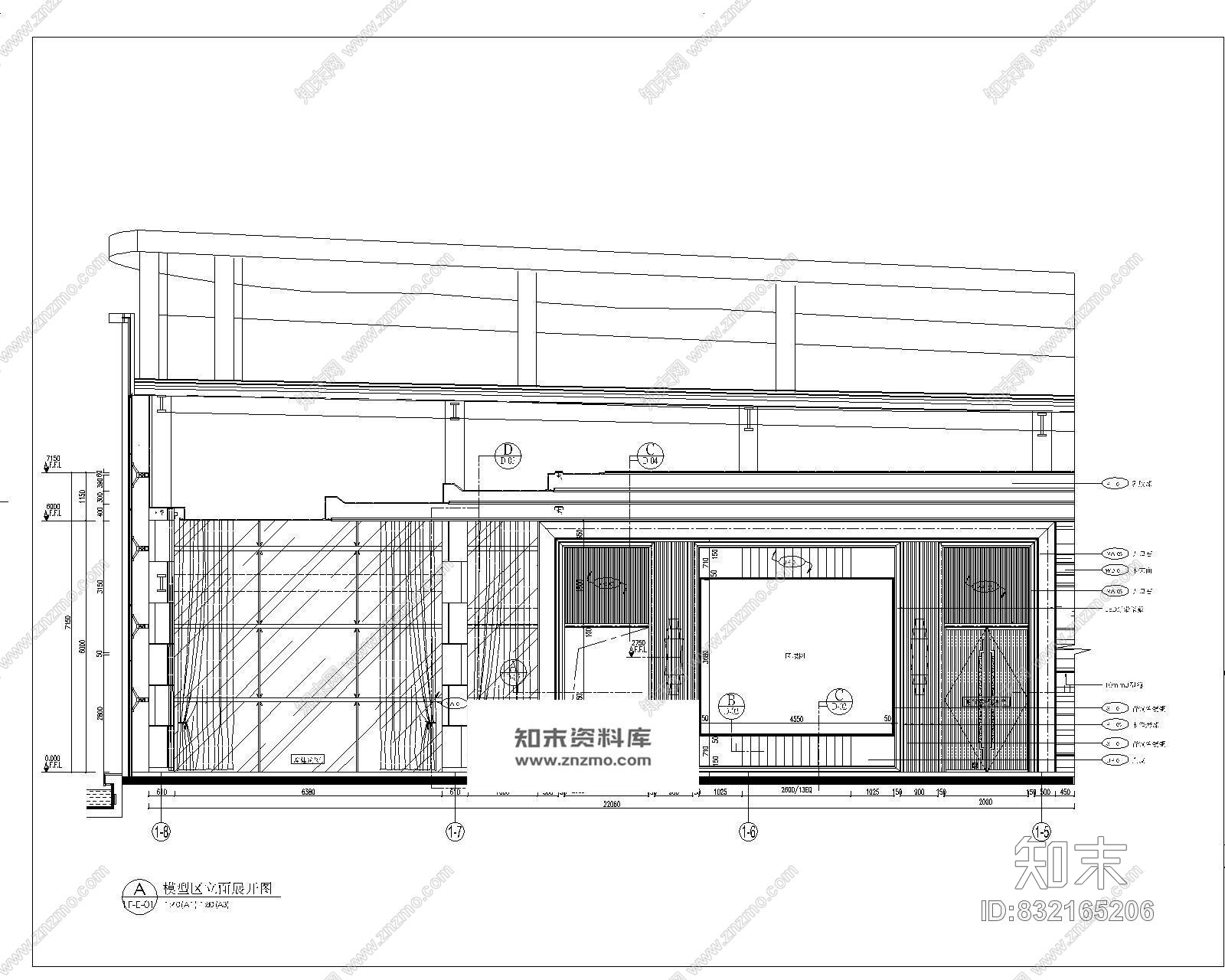 梁志天--大连海洋公园售楼处全套cad施工图cad施工图下载【ID:832165206】