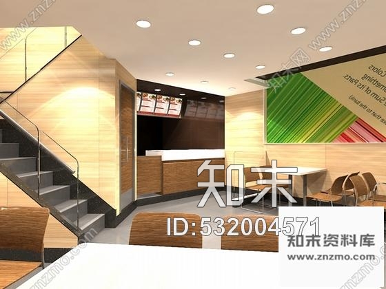 施工图北京连锁特色风味现代快餐厅装修施工图含效果cad施工图下载【ID:532004571】