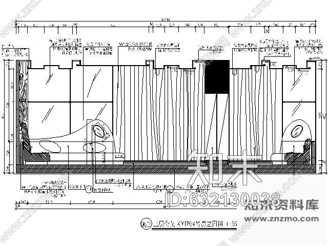 施工图夜总会VIP包间施工图Ⅱcad施工图下载【ID:632130038】