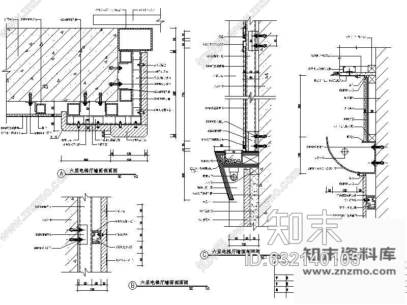 施工图现代风某医院室内装修图cad施工图下载【ID:632140105】