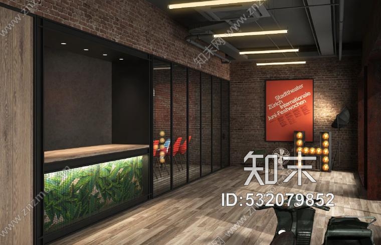 华谊兄弟办公室设计施工图附效果图+物料表cad施工图下载【ID:532079852】
