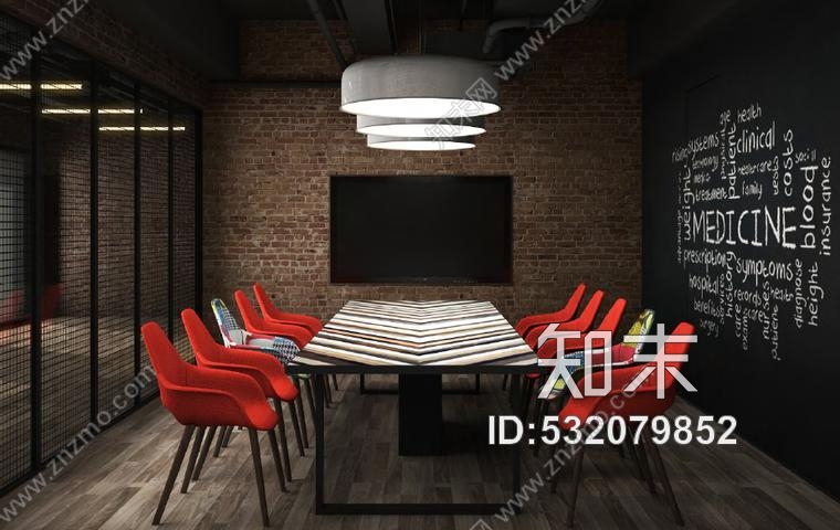 华谊兄弟办公室设计施工图附效果图+物料表cad施工图下载【ID:532079852】