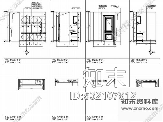 施工图浙江简欧风格销售中心室内装修施工图含实景高层典范小区，推荐！cad施工图下载【ID:532107912】