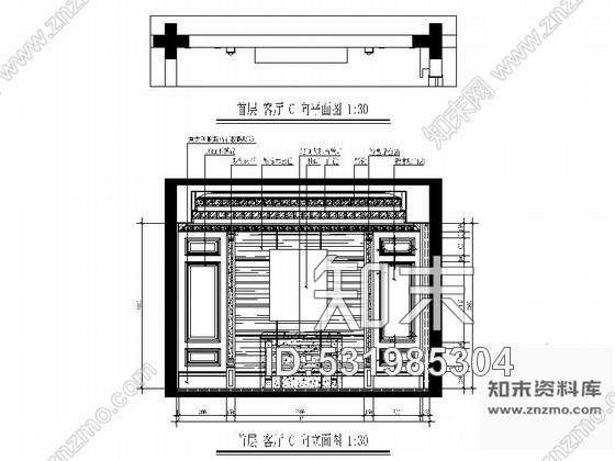 施工图三亚原创精品古典三层别墅样板房室内CAD装修图含效果cad施工图下载【ID:531985304】