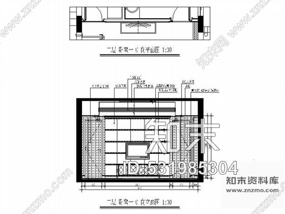 施工图三亚原创精品古典三层别墅样板房室内CAD装修图含效果cad施工图下载【ID:531985304】