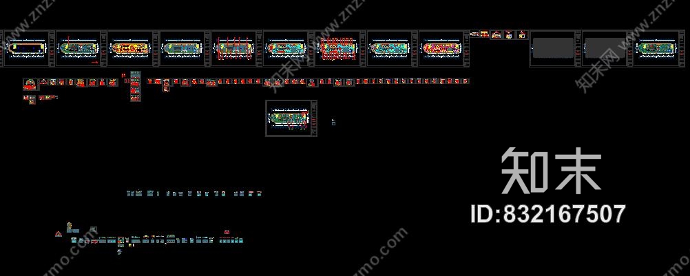 太空风格网吧全套施工图+效果图cad施工图下载【ID:832167507】