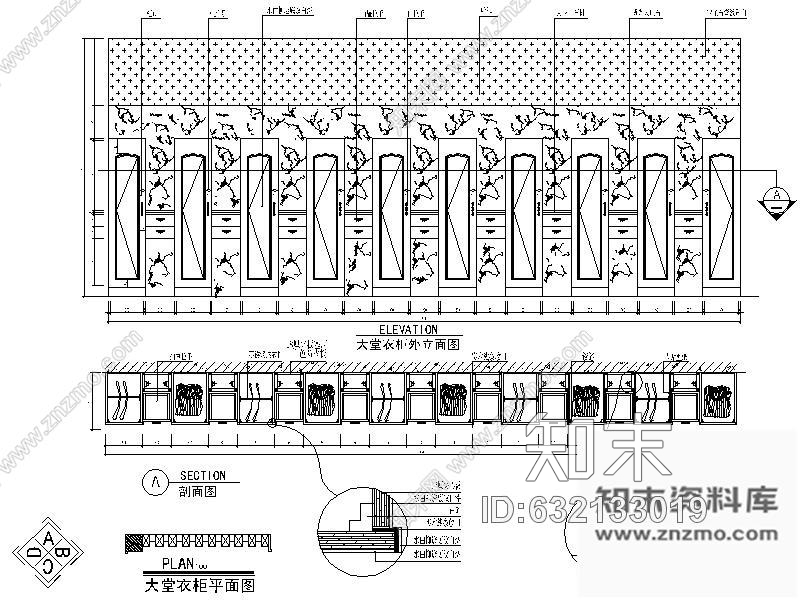 施工图某广场大楼大型美容院装修图cad施工图下载【ID:632133019】