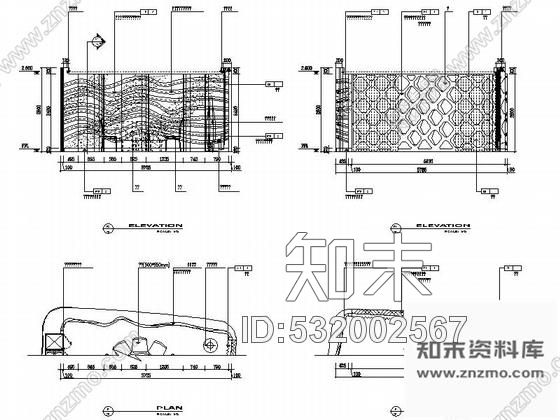 施工图湖南精装现代风格餐厅装修施工图cad施工图下载【ID:532002567】