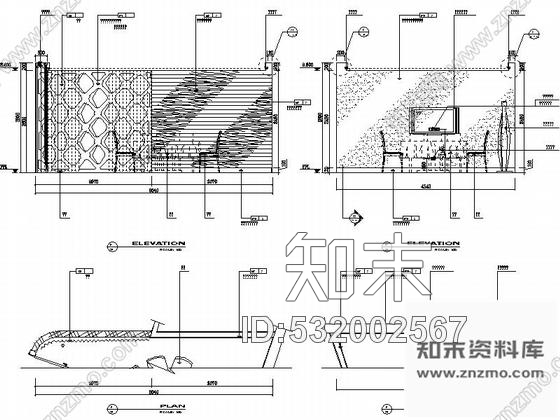 施工图湖南精装现代风格餐厅装修施工图cad施工图下载【ID:532002567】