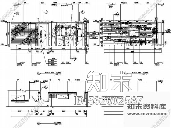 施工图湖南精装现代风格餐厅装修施工图cad施工图下载【ID:532002567】