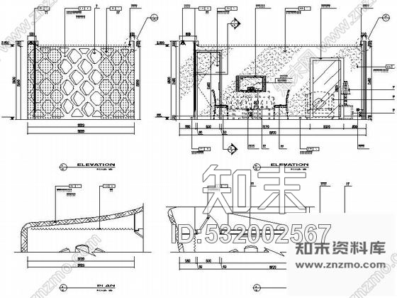 施工图湖南精装现代风格餐厅装修施工图cad施工图下载【ID:532002567】