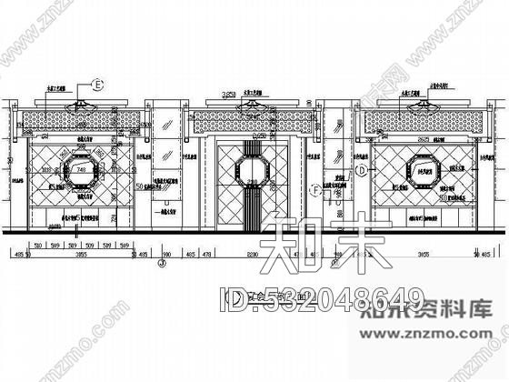 武夷山宴会厅装修设计图cad施工图下载【ID:532048649】