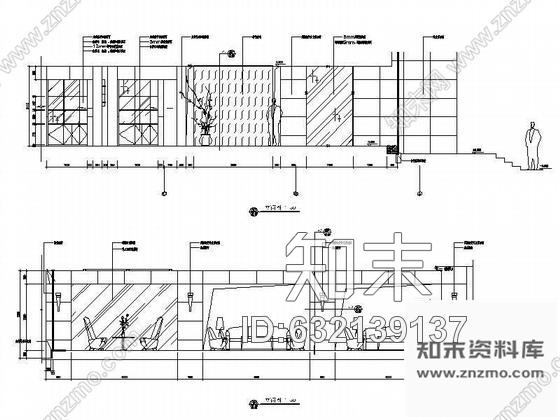 施工图山西某科教文交流中心大堂室内精装修图cad施工图下载【ID:632139137】