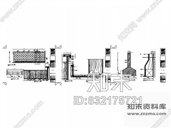 图块/节点红酒会所水吧详图cad施工图下载【ID:832175721】